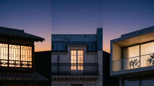 Illustration symbolique de personnes de differentes cultures connectees par une meme experience narrative mondiale grace au streaming